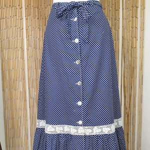 Navy polka dot skirt store uk
