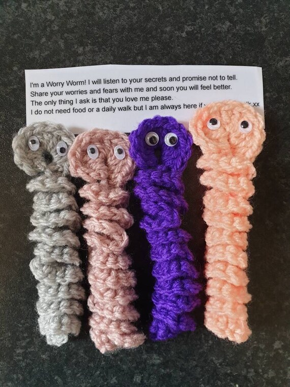 Crochet Worry Worm | Etsy