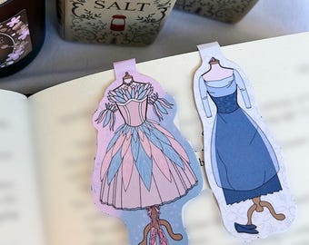 Vestido rosa/morado y azul de El lago de los cisnes: Marcapáginas o pegatinas magnéticas