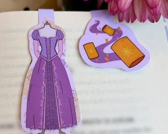 Rapunzel Pink dress and Lanterns: Magnetic Bookmarks & Stickers