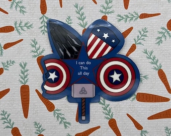 Captain America inspired Sticker