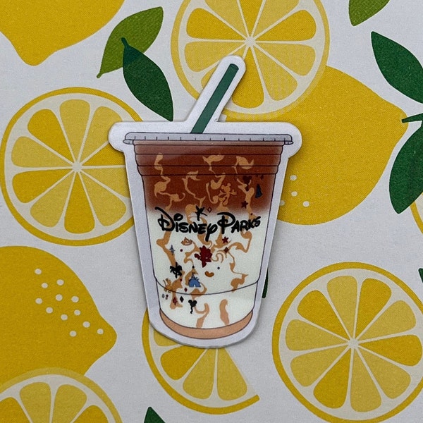 Starbucks inspired Iced Caramel Macchiato Sticker