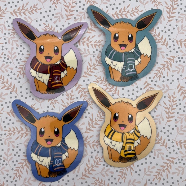 Pegatina de casas de magos de Eevee