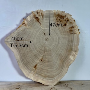 Live Edge Poplar Burl Slice 18x17.7x2in&quot; - dry slab for coffee table top