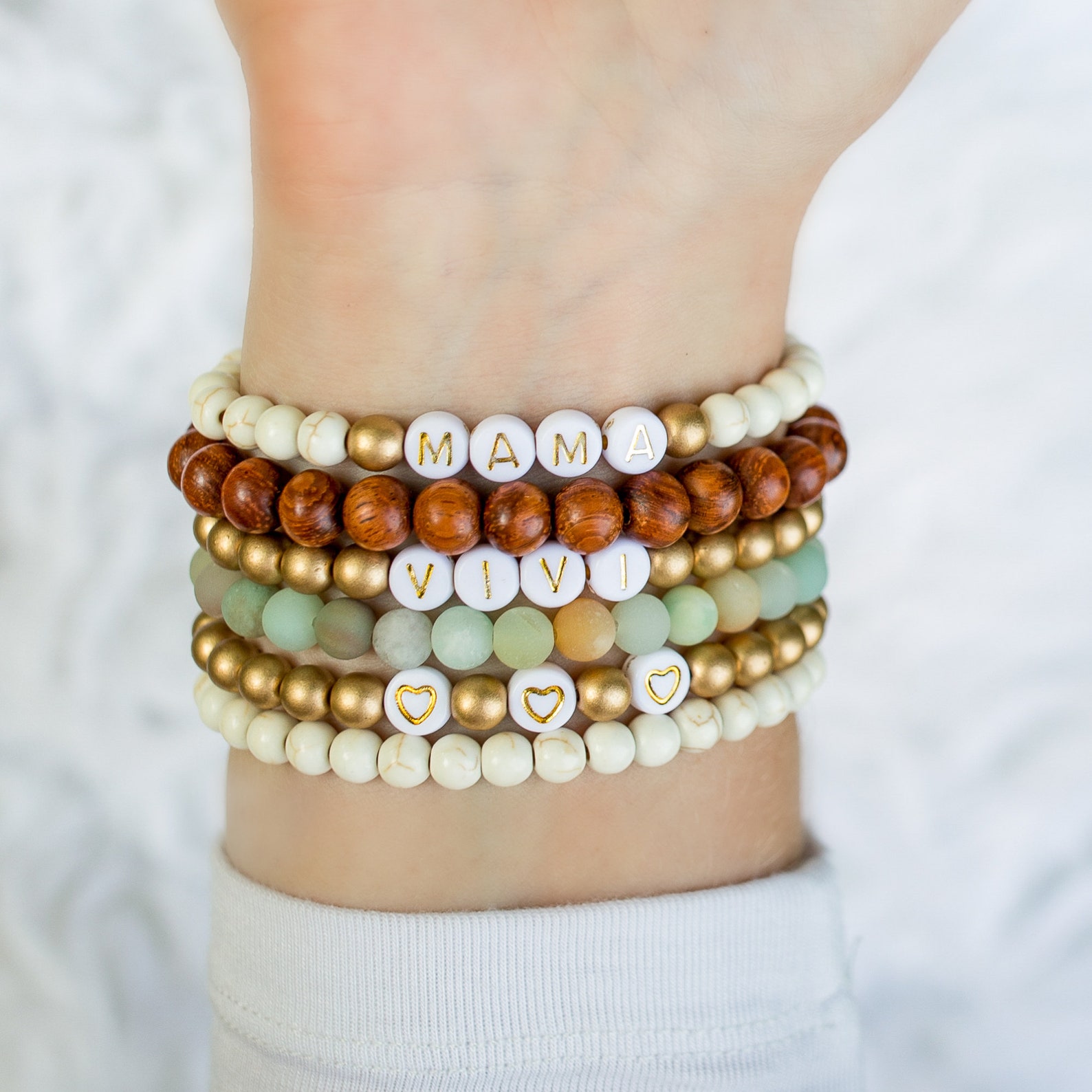 Beaded Name Bracelet Personalized Name Bracelet Alphabet Etsy