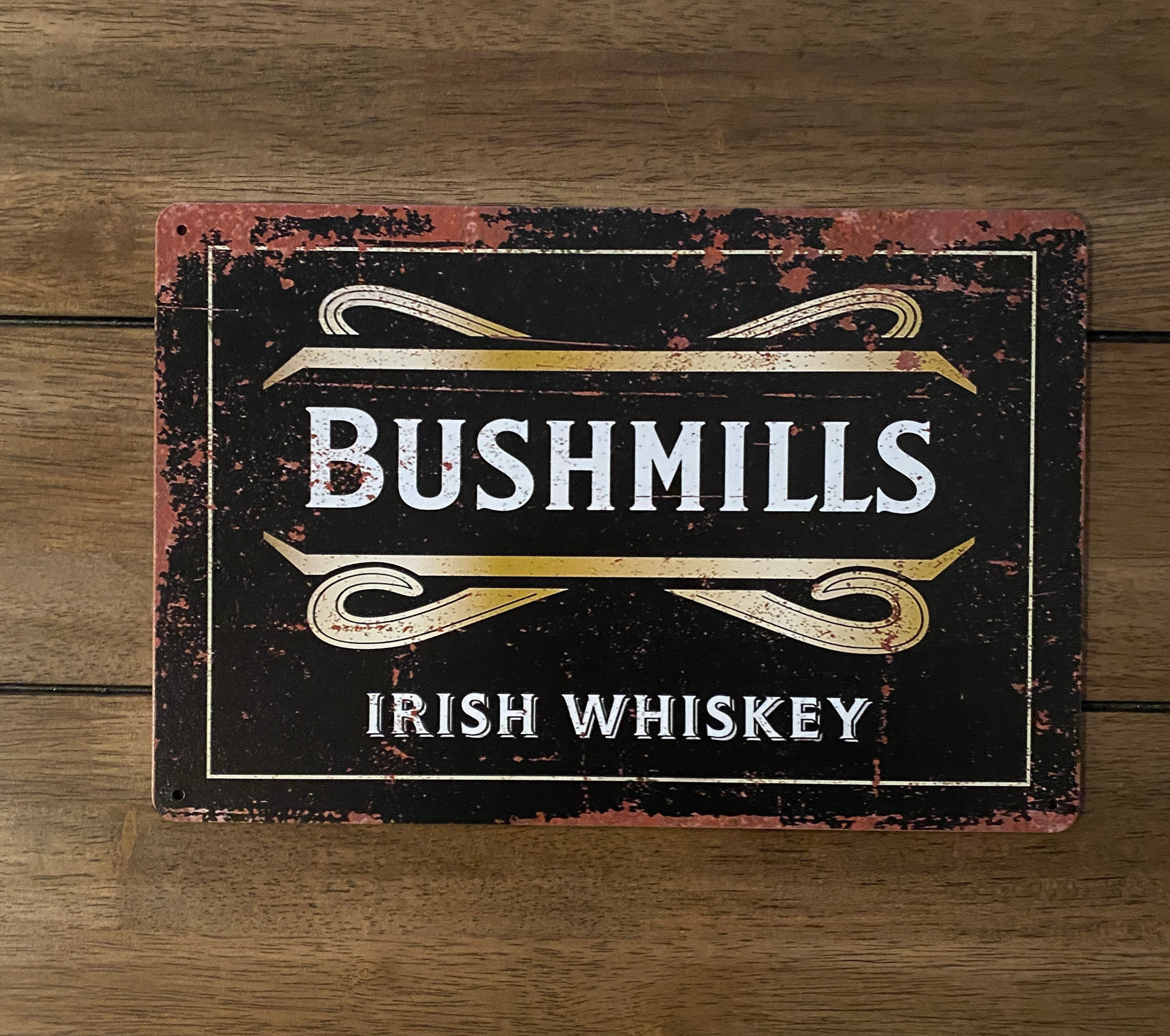 Jameson Irish Whiskey Tin Metal Sign Antique Rustic Advertising Wall Art decor 