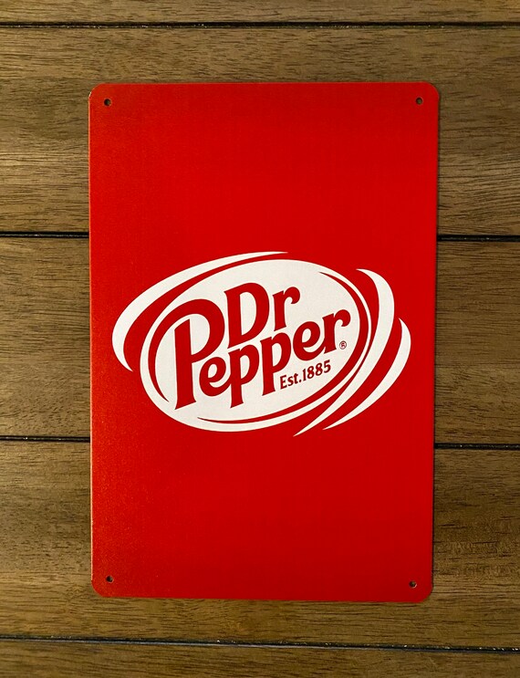 Dr Pepper Vintage Rustic Retro Tin Metal Sign 