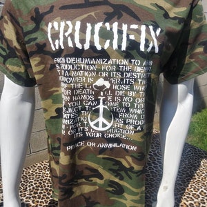 Crucifix Band T Shirt - Etsy Crucifix Band T Shirt - Etsy