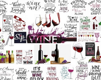 Wine Art: Wall Decor & Table Placemats (11x17 Digital Image)