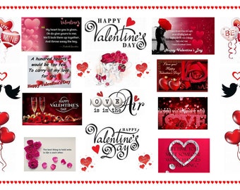 Valentine's Day Digital Image: Couple's Decor (11x17)