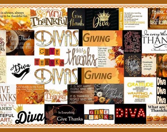 Divasgiving 11x17 Digital Print: Thanksgiving Wall Decor (PNG)
