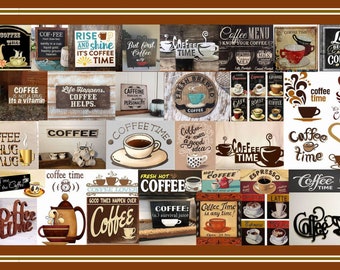 Coffee Time Art Print: Kitchen Wall Decor (11x17 Digital Image)