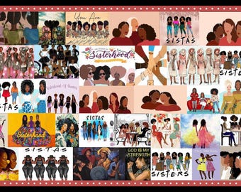 SistaHood Art Print: 11x17 Wall Decor (Digital PNG)