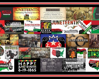 Happy Juneteenth Digital Image: Wall Decor (11x17)