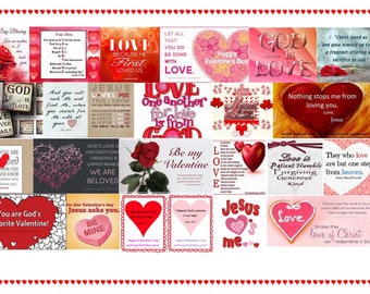 Christian Valentine's Day Collage Print (11x17 Digital Image)