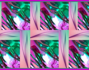 Summer Breeze Abstract Art Print: 17x11 Digital Image