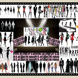 Fashion Show Digital Image: Wall Decor Placemats (11x17)
