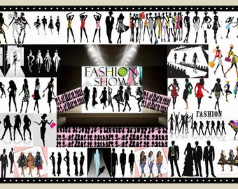Fashion Show Digital Image: Wall Decor Placemats (11x17)