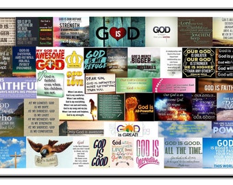 God Is... 11x17 Digital Image - Christian Wall Decor