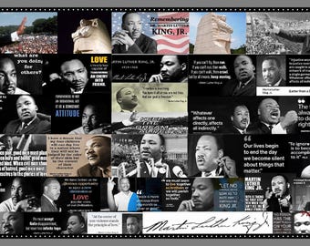 MLK Tribute Collage Print (11x17 Digital PNG)