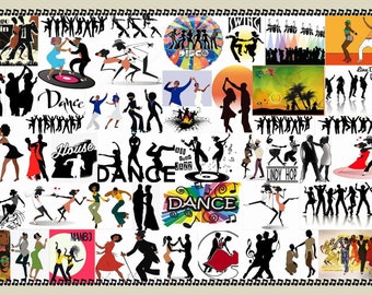 Dance Silhouette Collage Print: 11x17 Wall Decor (Digital Image)