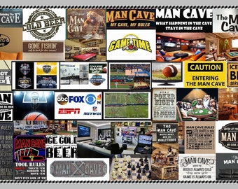 Man Cave Decor: Sports & Beer Art Print (11x17 Digital Download)