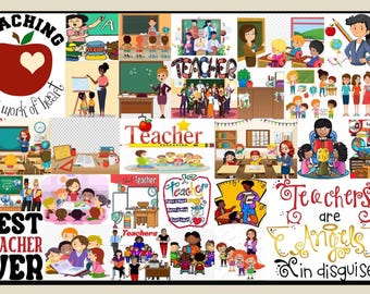 Teacher Collage Print: 11x17 Wall Decor (Digital PNG)