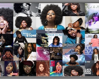 Angie Stone Collage Print: 11x17 Digital Image