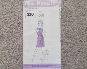 The People No 320 Vintage Dress Pattern 1960s Sz 36