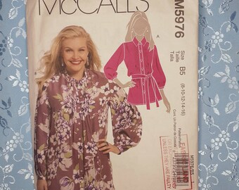 McCall's No M5976 Blouse Pattern 2009 Sz B5 8 - 16