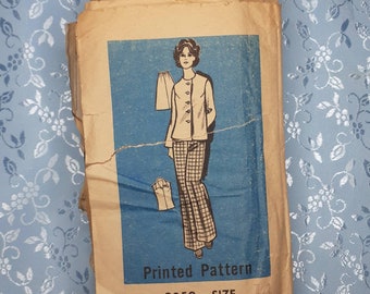 Anne Adams No 9050 Vintage Jacket Blouse Trousers Skirt Pattern 1960s Sz 14