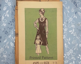 Anne Adams No 4505 Vintage Dress Blouse Pattern 1960s Sz 12
