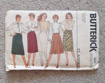 Butterick No 4618 Vintage Skirt Pattern 1982 Sz 6 - 10