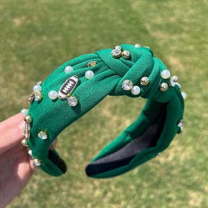 Football Bling Knotted Headbands | Game Day Headbands | Women’s Accessories | Football Moms | Cheerleader Hairpieces | Unique Gifts image 3