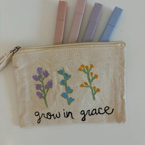 Grow in Grace pencil pouch