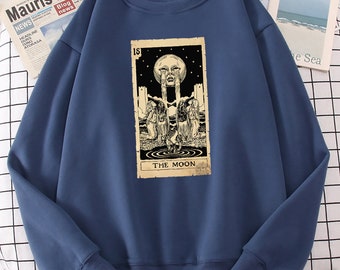 The Moon Tarot Card Sweater