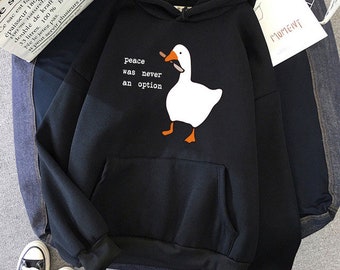 Peace was Never an Option Goose Hoodie