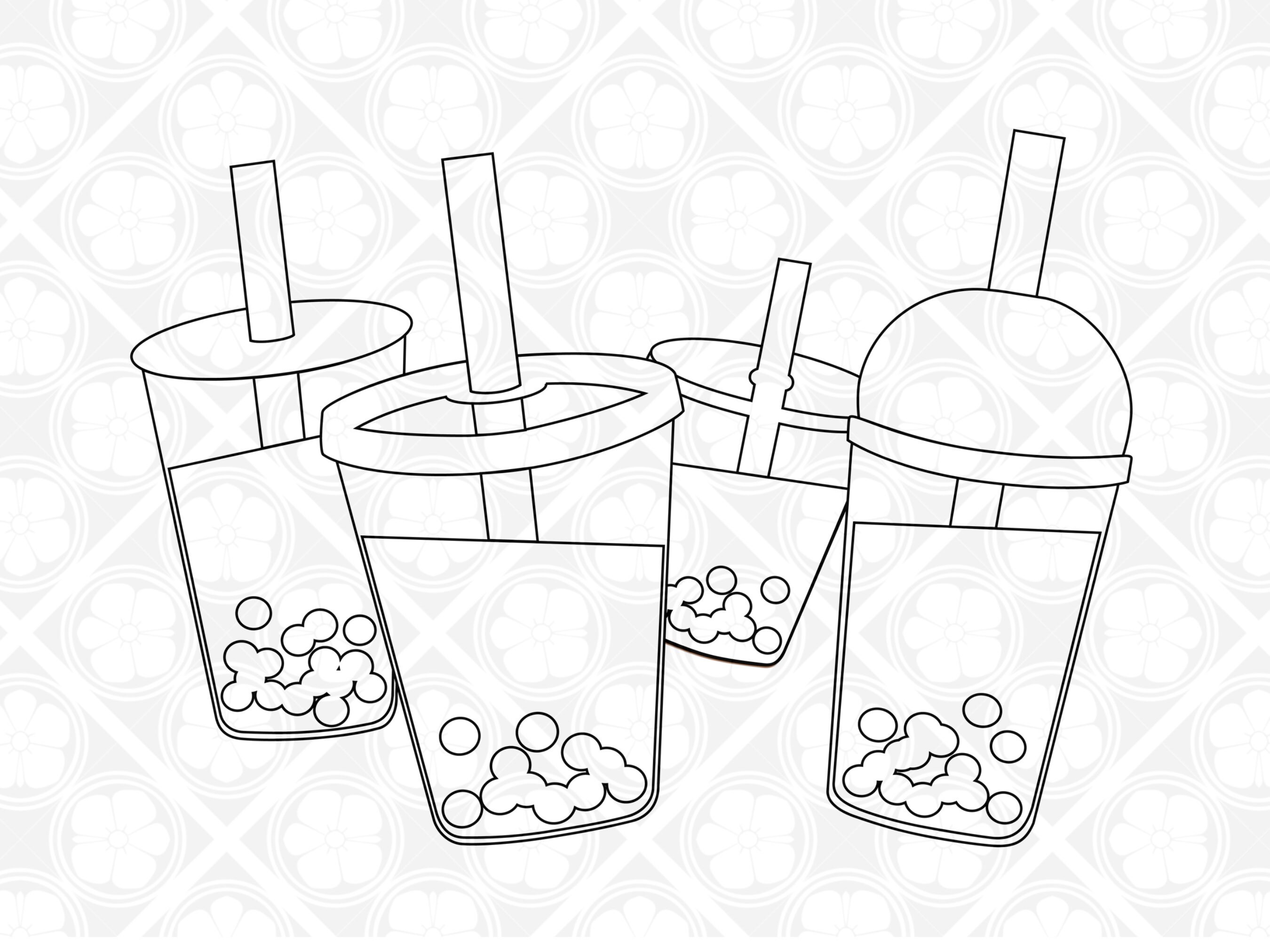 Boba Coloring Pages Printable