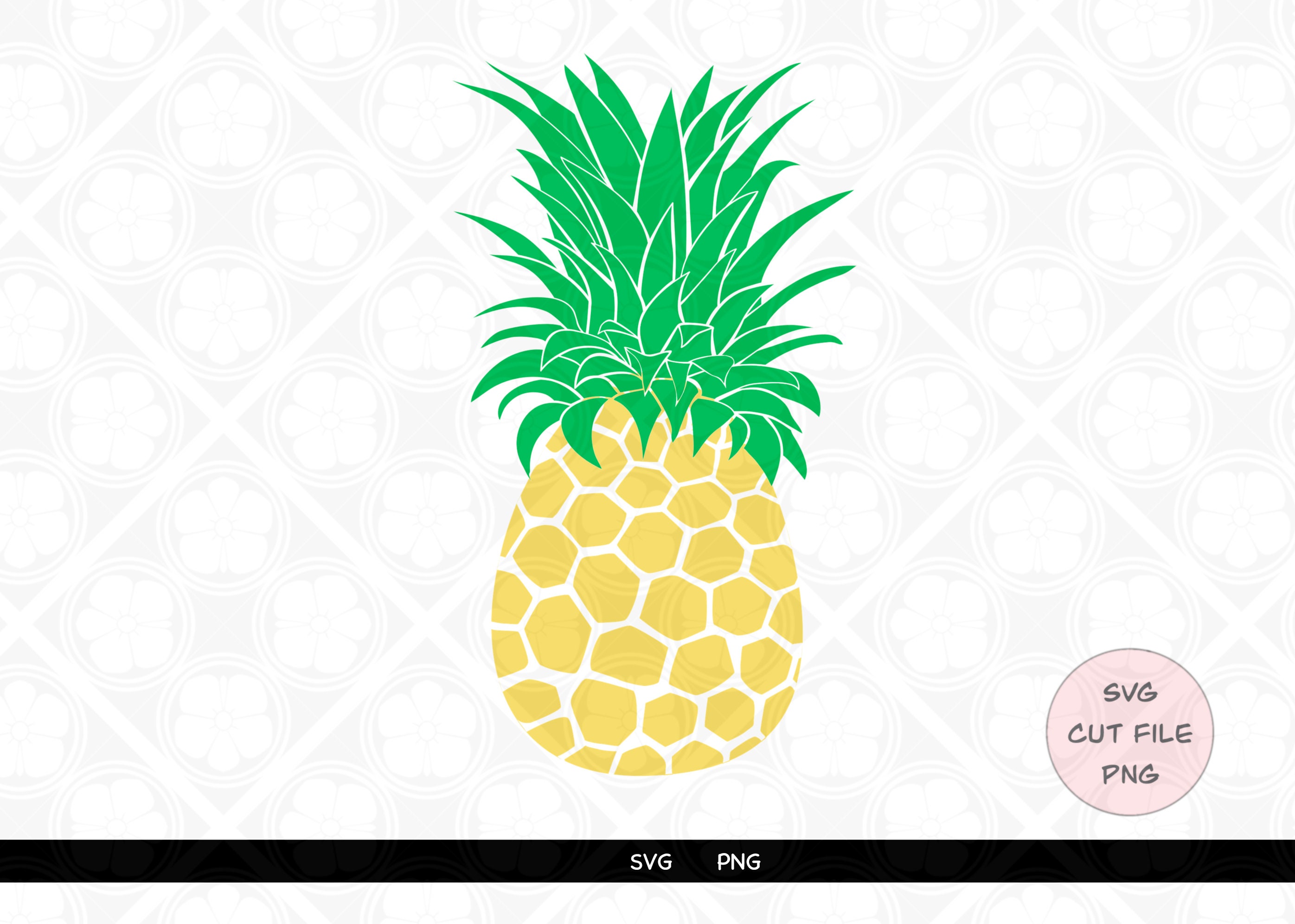 Hawaiian Pineapple SVG Cut File PNG Digital Download Etsy