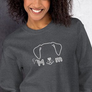 Dog mom crewneck sweater, dog lover gift idea, fur parent