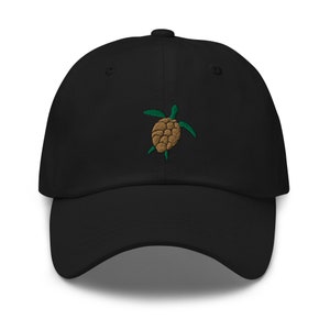 Sea turtle dad hat | Ocean life | vacation | gift idea | embroidered | baseball cap | accessory | pet love | animal love | save the planet |