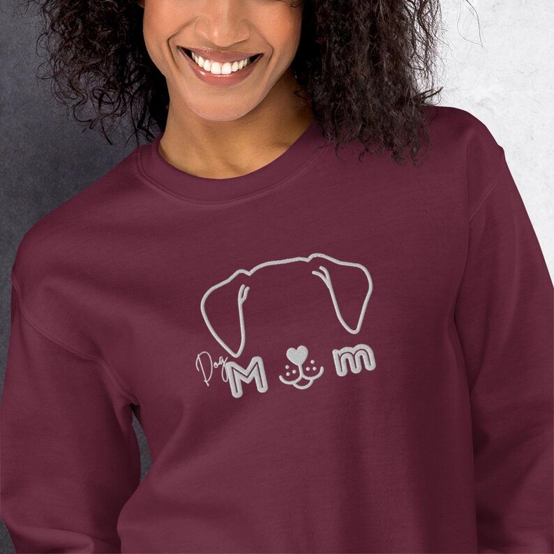 Dog mom crewneck sweater, dog lover gift idea, fur parent
