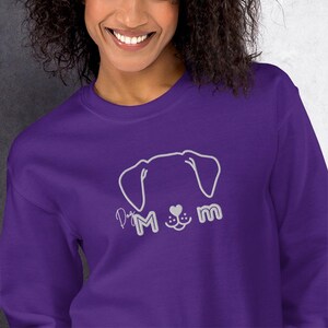 Dog mom crewneck sweater, dog lover gift idea, fur parent