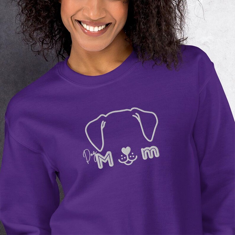 Dog mom crewneck sweater, dog lover gift idea, fur parent