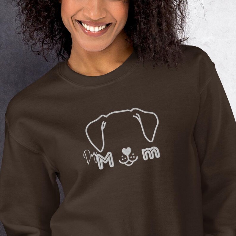 Dog mom crewneck sweater, dog lover gift idea, fur parent