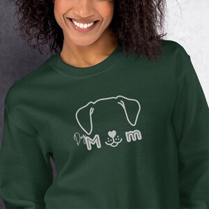Dog mom crewneck sweater, dog lover gift idea, fur parent