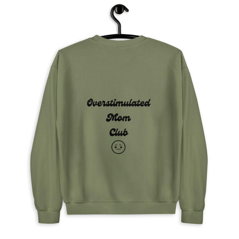 Overstimulated mom club funny witty first time mom sweater, Mother’s Day gift Christmas birthday