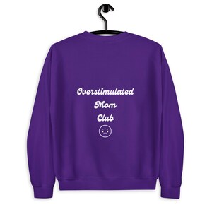 Overstimulated mom club sweater, mom gift for Mother’s Day Christmas birthday, first time mom
