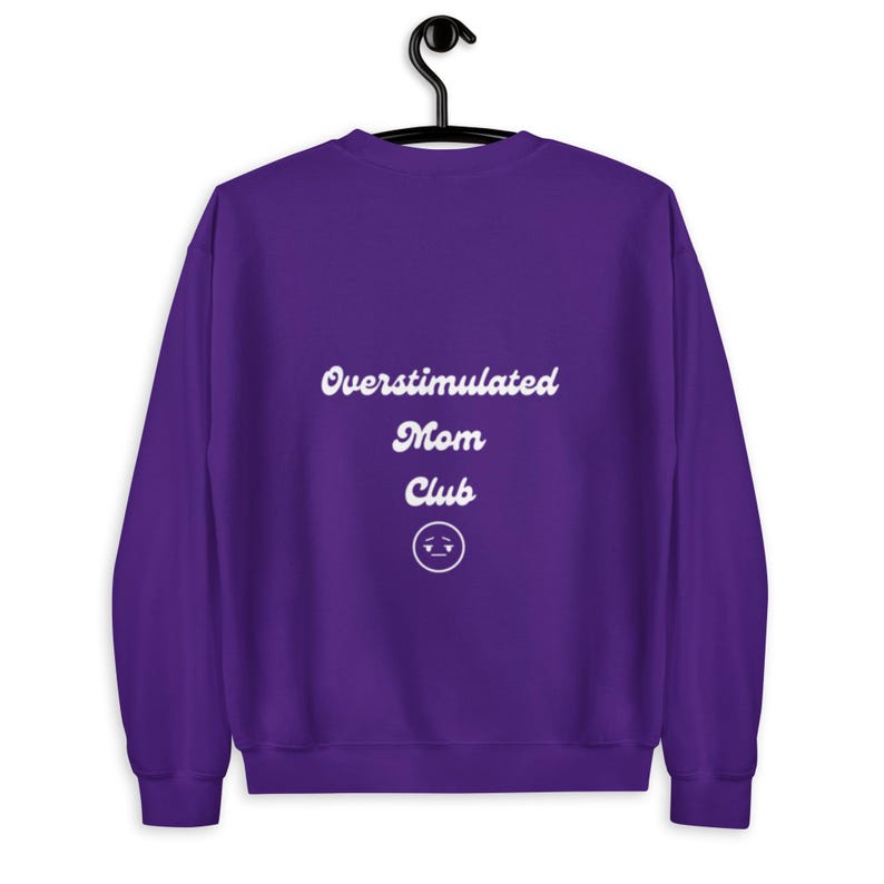 Overstimulated mom club sweater, mom gift for Mother’s Day Christmas birthday, first time mom