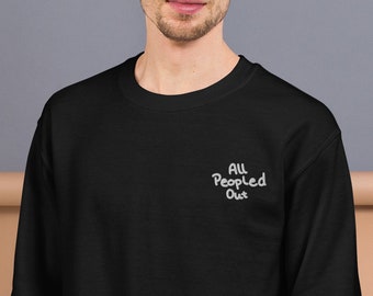 Alle Leute aus Rundhalsausschnitt, asozialer Pullover, introvertierte warme und gemütliche Kleidung, introvertierte Kleidung